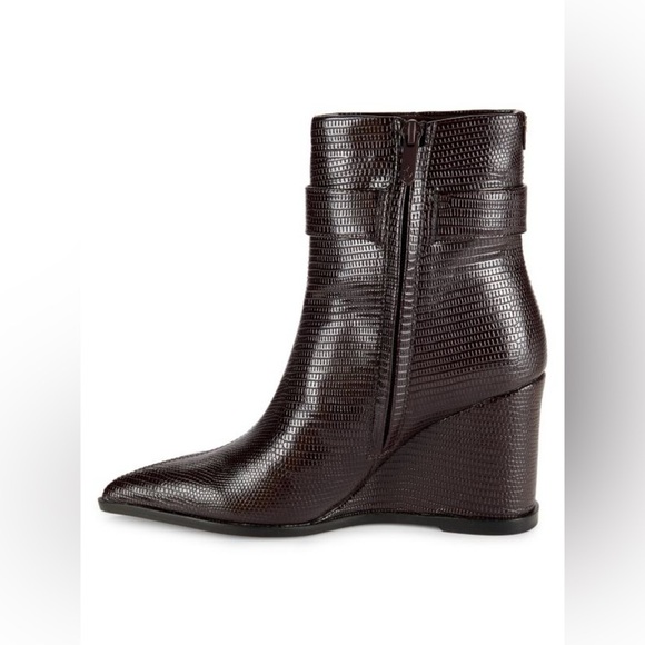 Sam Edelman Weslie Point Toe Wedge Ankle Boots - Picture 5 of 13